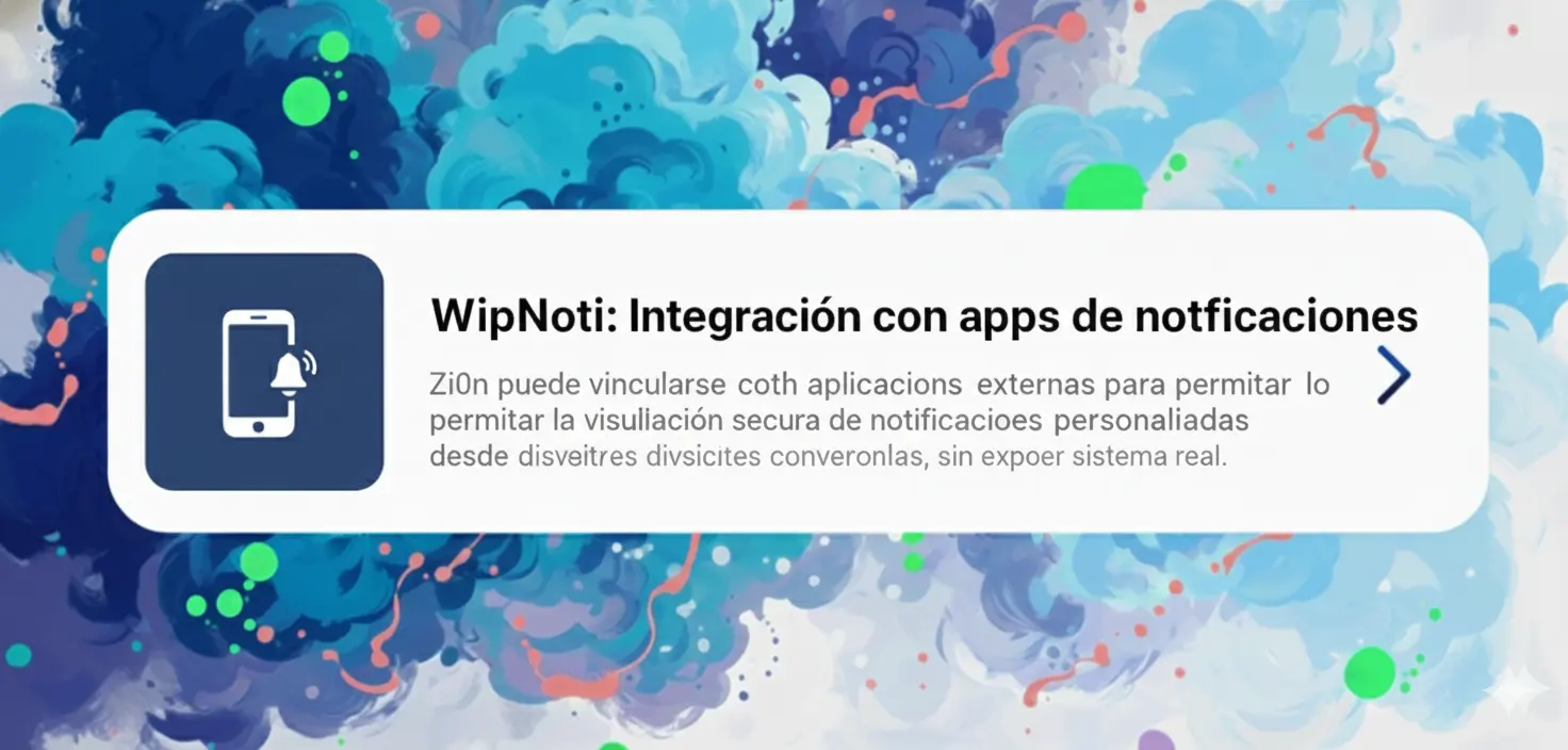 WipNoti: Integración con apps de notificaciones